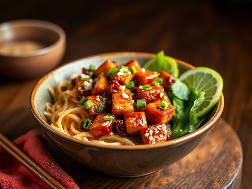 Ginger-Glazed Tempeh Teriyaki Bowl