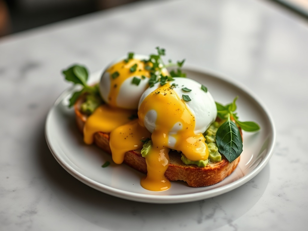 Umami Bliss: Avocado Toast with Lush Poached Eggs